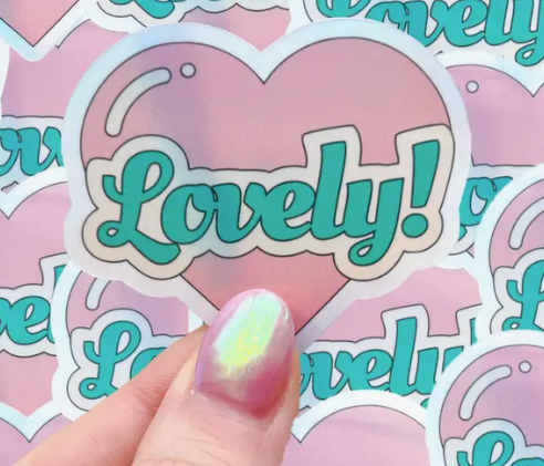 Lovely Holographic Sticker