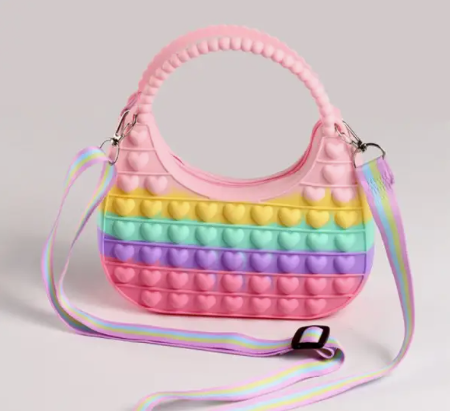 Pop It Fidget Crossbody Handbag