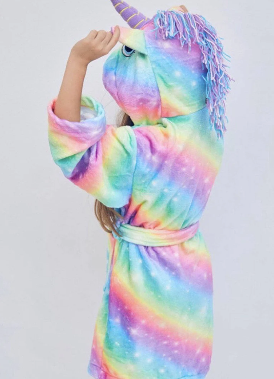 Unicorn Rainbow Stars Robe
