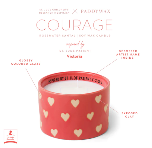 Courage St Jude Giveback Candle