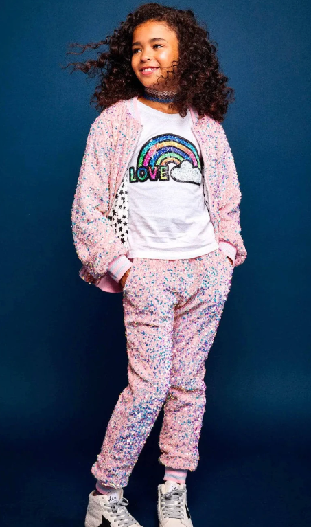 Cotton Candy Sequin Velour Set