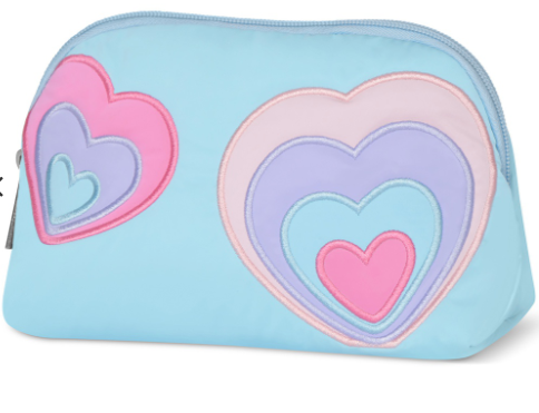Happy Hearts Oval Cosmetic Bag