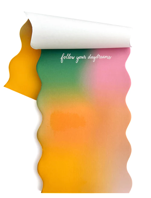 Rainbow Waves Notepad