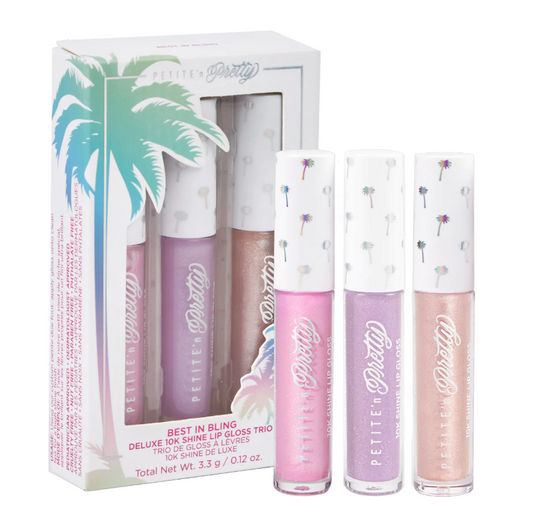 Best in Bling Deluxe 10K Shine Lip Gloss Trio