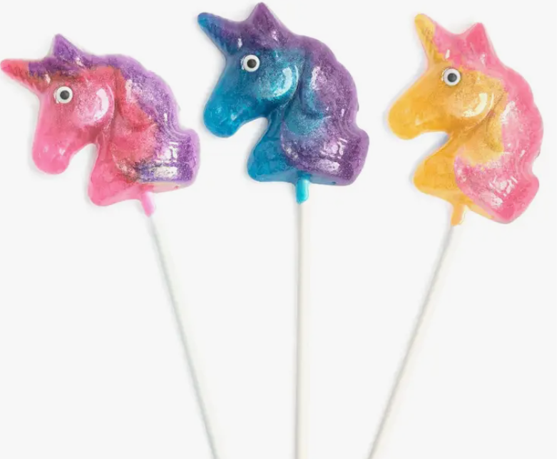 Pink Swirl Unicorn Sucker