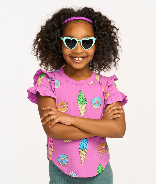Sweets Ruffle Sleeve T-Shirt