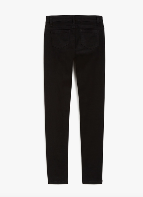 Black Back to School Skinny Pant