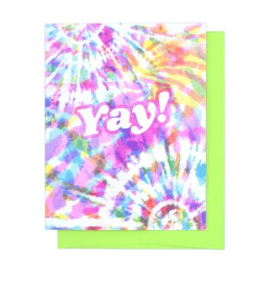 Yay Tie Dye Card