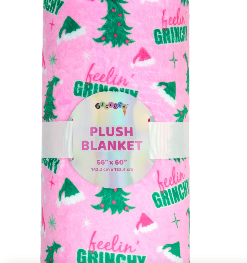 Feeling Grinchy Plush Blanket