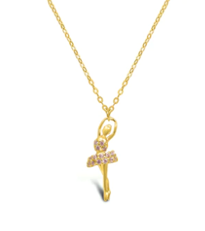 Gold Beautiful Ballerina Necklace