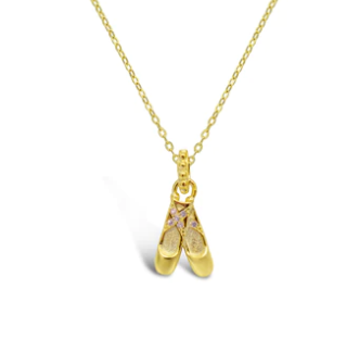 Gold Talented Toe Shoes Necklace