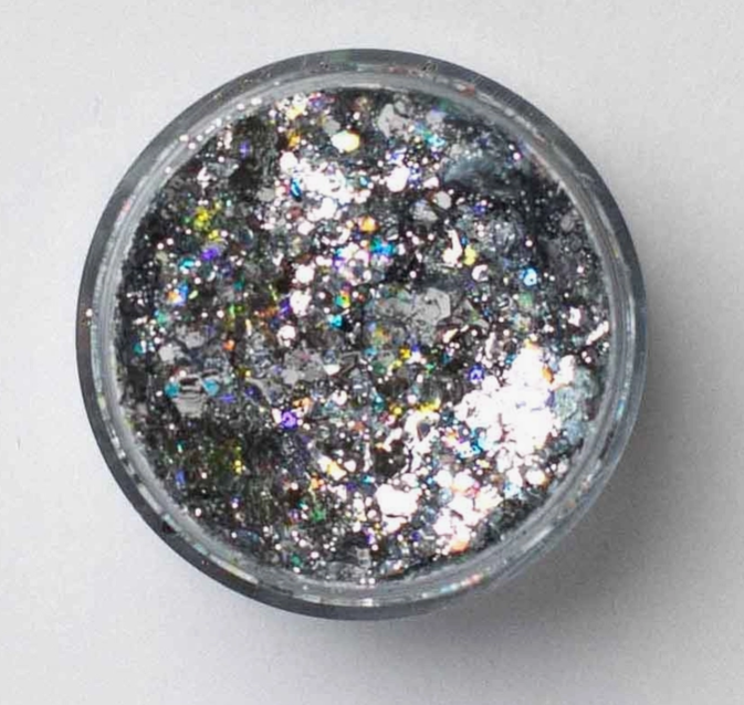 NY Mornings Silver Glitter Gel