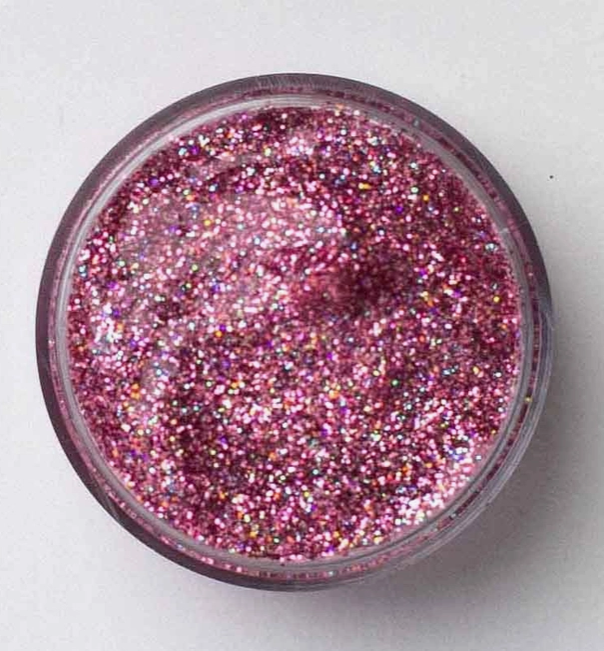 Delicate Fine Rose Glitter Gel