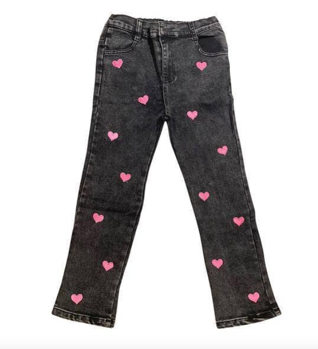 All Over Heart Jeans
