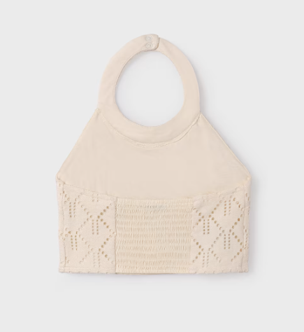 Cream Crochet Halter | 6025