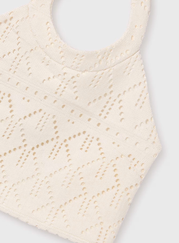 Cream Crochet Halter | 6025