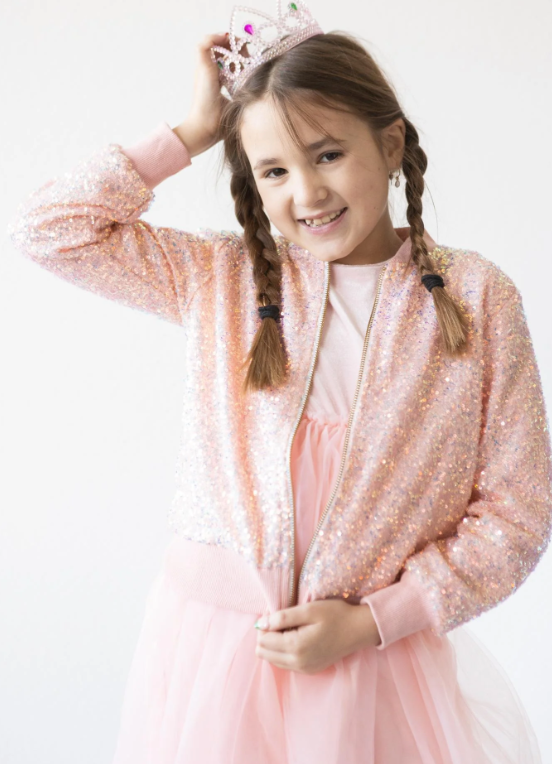 Peach Sequin Jacket
