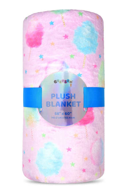 Cotton Candy Carnival Plush Blanket