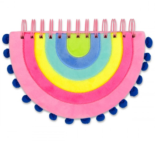 Rainbow Pom Pom Notebook