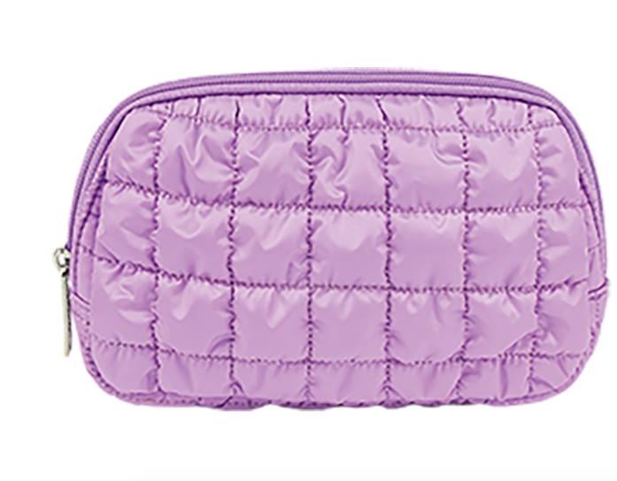 Lavender Quilted Belt Bag
