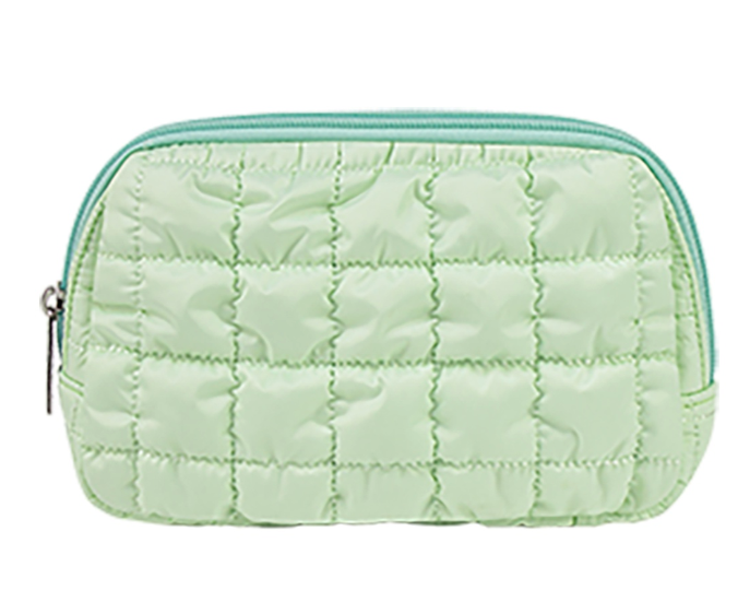 Mint Quilted Belt Bag