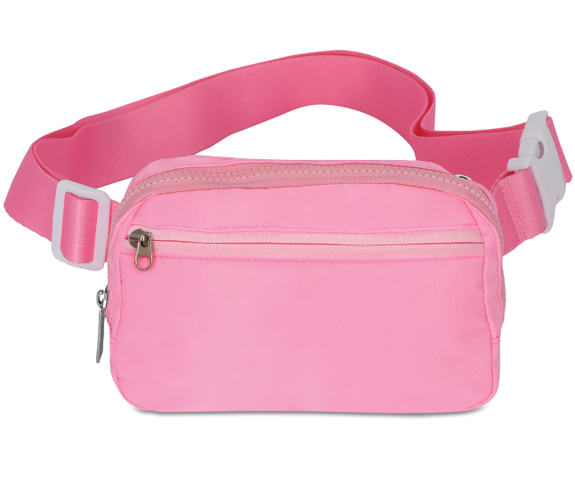 Pink Nylon Belt Bag
