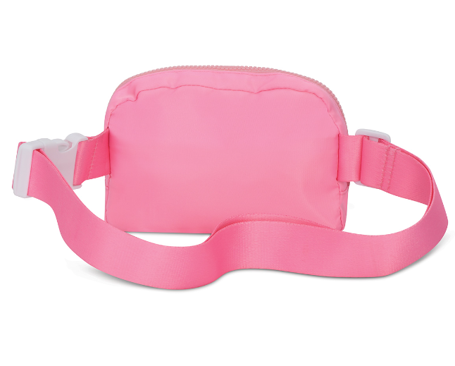 Pink Nylon Belt Bag