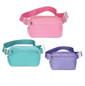 Pink Nylon Belt Bag