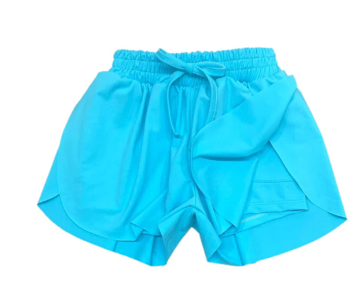 Bright Blue Butterfly Shorts