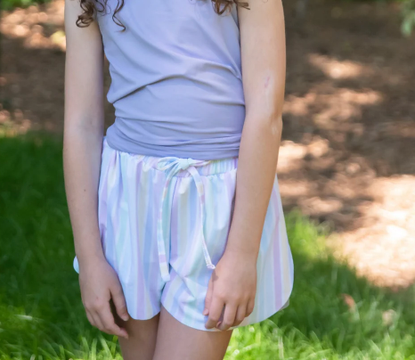 Pastel Stripe Butterfly Shorts