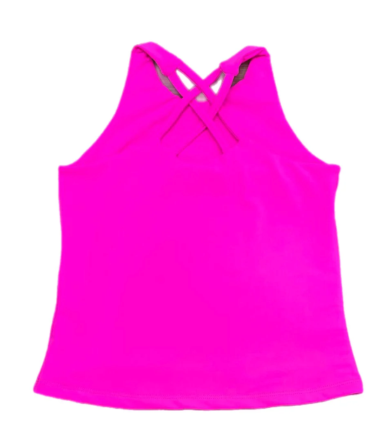 Cross Back Hot Pink Top