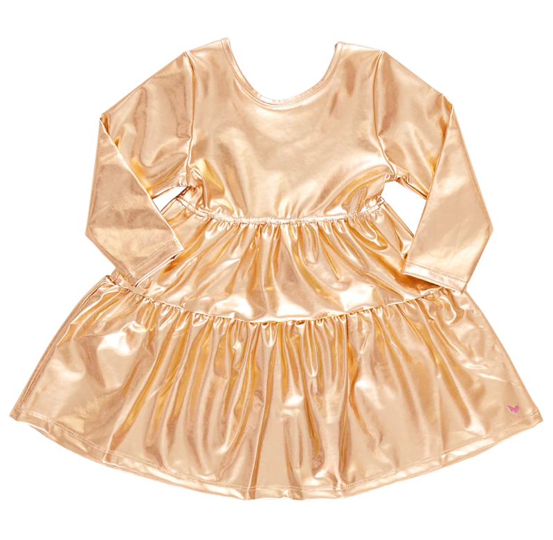 Gold Lame Polly Dress belle: a shop for girls Gold Lame Polly Dress belle: a shop for girls