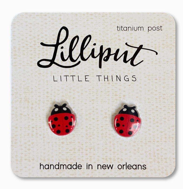 Lady Bug Earrings