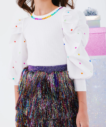 Shimmer Tinsel Party Skirt