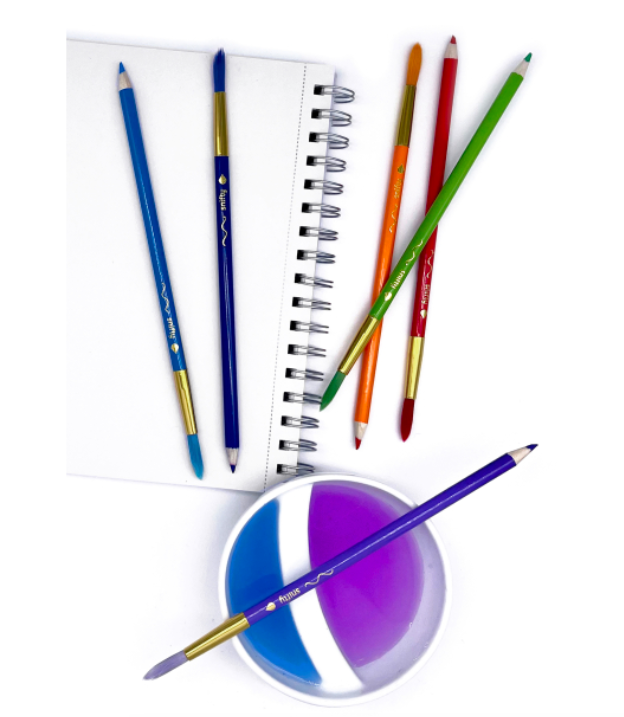 Pastel Colorbrush Watercolor Pencil & Paintbrush Set