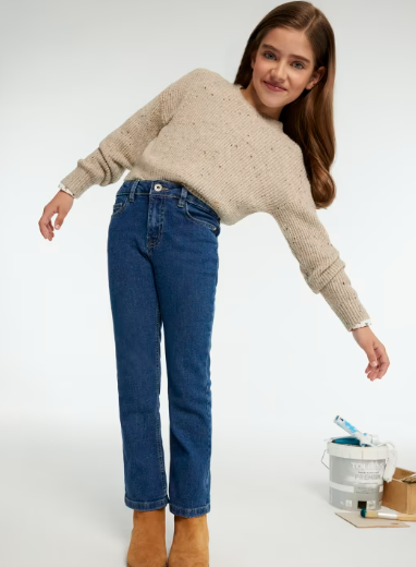 Medium Wash Basic Flare Jean | 557