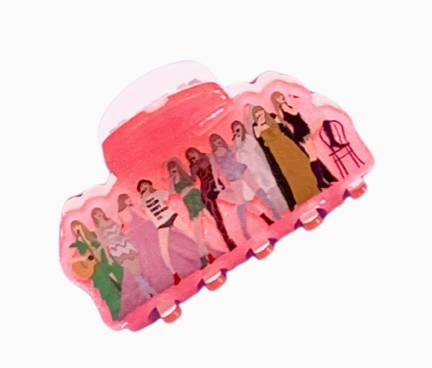 Swiftie Pink Eras Hair Clip