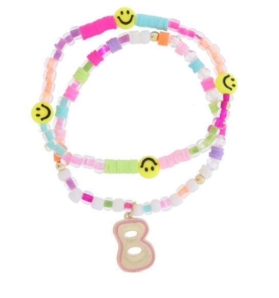 B Retro Bubble Beaded Bracelet Set