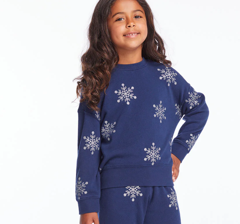 Avalon Glitter Snowflake Pullover