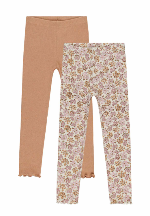 Ribbed Leggings | Grapefruit