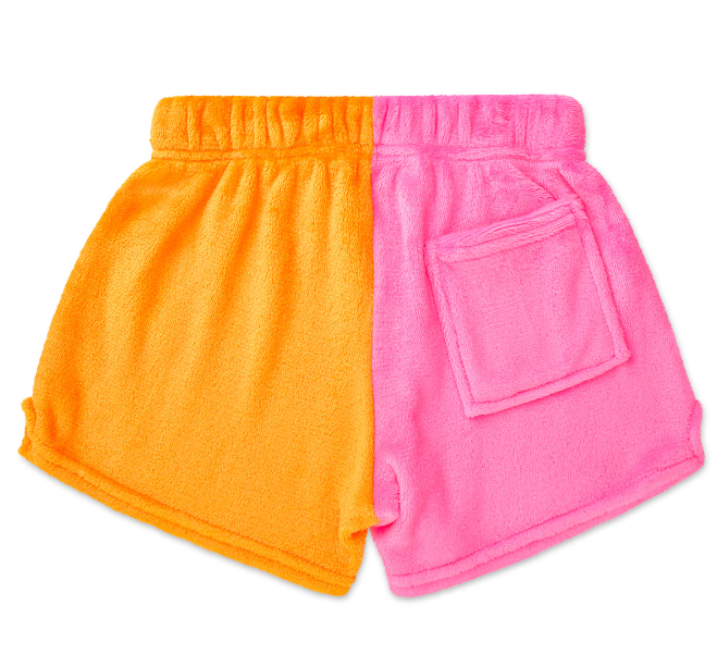 Jelly Bears Color Block Plush Shorts