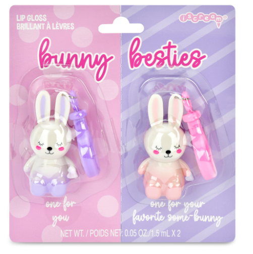 Bunny Sweets Lip Gloss Key Chain Set