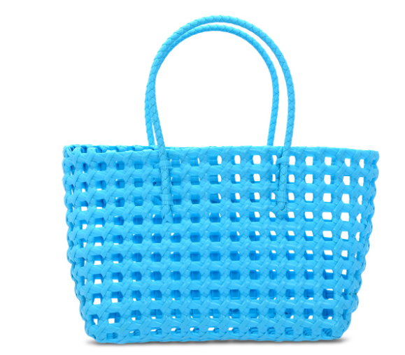 Large Woven Tote | Blue
