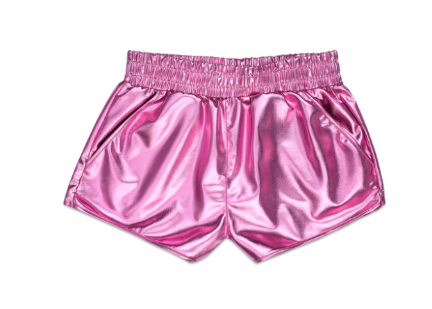 Pink Metallic Shorts