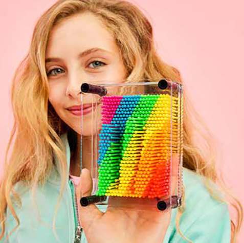 Rainbow Pin Art