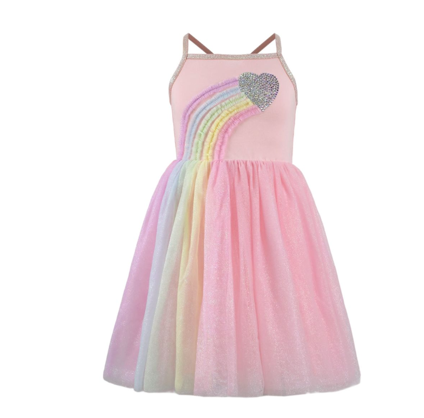Heart Rainbow Tulle Dress