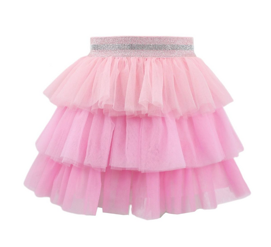 Pink Ombre Tiered Skirt