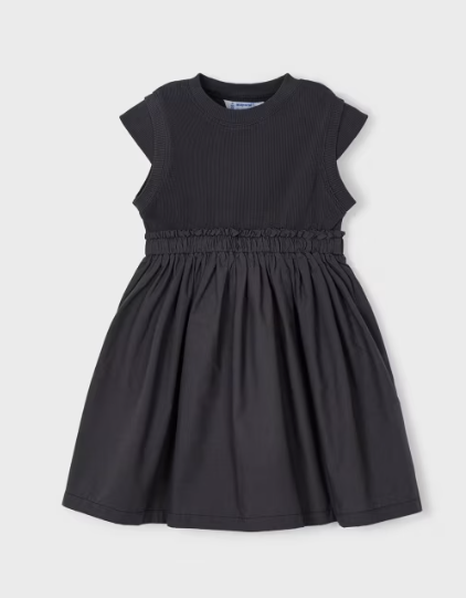 Dark Dray Ribbed Dress | 3927
