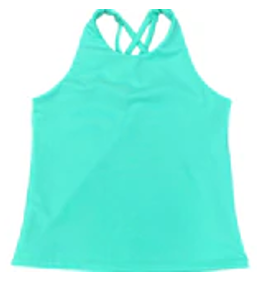 Athleisure Cross Back Top | Mint