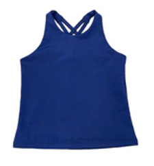 Athleisure Cross Back Top | Navy